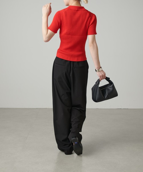 Lui's（ルイス）の「ニットポロ（ニット/セーター・レディース・レッド/グレー/レモンイエロー/ブラック・FREE）」の22枚目の写真