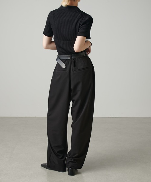 Lui's（ルイス）の「ニットポロ（ニット/セーター・レディース・レッド/グレー/レモンイエロー/ブラック・FREE）」の16枚目の写真