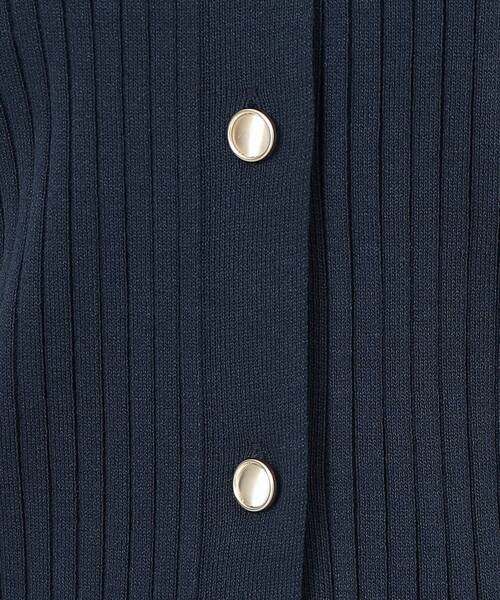 OPAQUE.CLIP（オペークドットクリップ）の「◆UV ワイドリブポロニット【抗ピル/洗濯機洗い可】（ニット/セーター・レディース・ホワイト/ネイビー/ダークブラウン・36/38/42/40）」の10枚目の写真