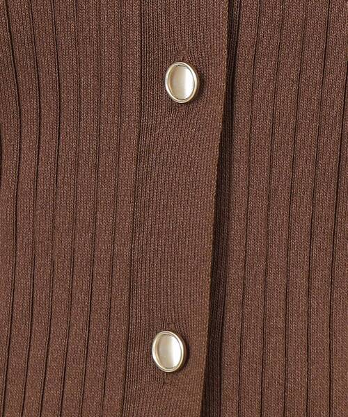 OPAQUE.CLIP（オペークドットクリップ）の「◆UV ワイドリブポロニット【抗ピル/洗濯機洗い可】（ニット/セーター・レディース・ホワイト/ネイビー/ダークブラウン・36/38/42/40）」の20枚目の写真