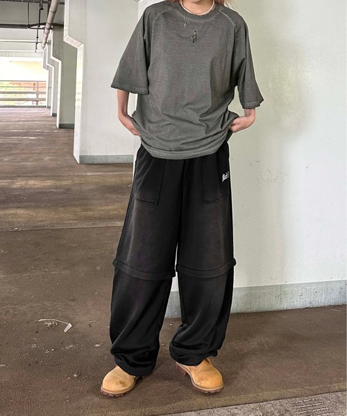 2way ブリーチ加工スウェットパンツ セダクル カーゴパンツ sedacle（セダクル）の「2wayブリーチ加工スウェットパンツ