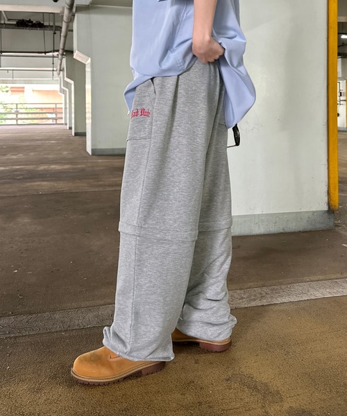 sedacle（セダクル）の「2wayブリーチ加工スウェットパンツ（スウェットパンツ・メンズ・ブラック/杢グレー・LARGE/MEDIUM/SMALL）」の21枚目の写真