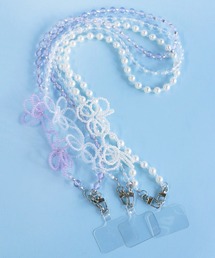 Casselini | 【新色追加】Casselini(キャセリーニ)フラワービーズモバイルショルダー(スマホグッズ)