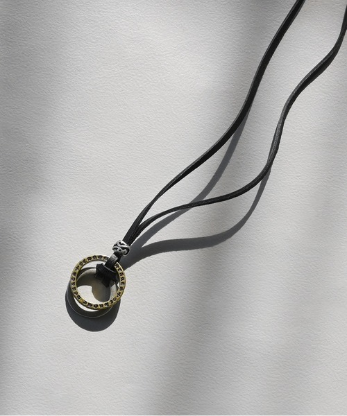 MUTURA（ムツラ）の「レザーネックレス（ネックレス・メンズ・ブラック系1/ブラック系2/ブラック系3/ブラウン系1/ブラウン系2/ブラウン系3/ブラック系4/ブラウン系4/ブラック系5/ブラウン系5・ONE SIZE）」の3枚目の写真