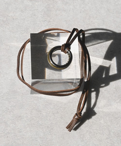 MUTURA（ムツラ）の「レザーネックレス（ネックレス・メンズ・ブラック系1/ブラック系2/ブラック系3/ブラウン系1/ブラウン系2/ブラウン系3/ブラック系4/ブラウン系4/ブラック系5/ブラウン系5・ONE SIZE）」の10枚目の写真