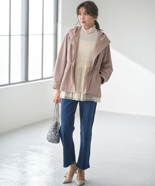 ANY SIS（エニィスィス）の「【洗える】セミワイド デニムパンツ（デニムパンツ・レディース・ダルブルー系/グレー系・1/2/3）」の7枚目の写真