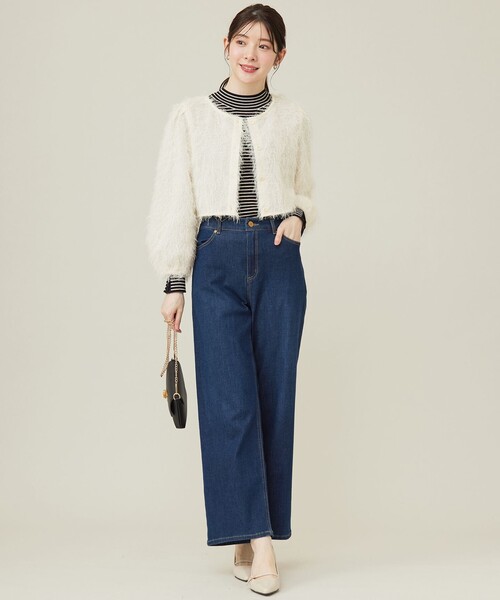 ANY SIS（エニィスィス）の「【洗える】セミワイド デニムパンツ（デニムパンツ・レディース・ダルブルー系/グレー系・1/2/3）」の10枚目の写真