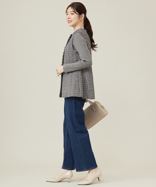 ANY SIS（エニィスィス）の「【洗える】セミワイド デニムパンツ（デニムパンツ・レディース・ダルブルー系/グレー系・1/2/3）」の14枚目の写真