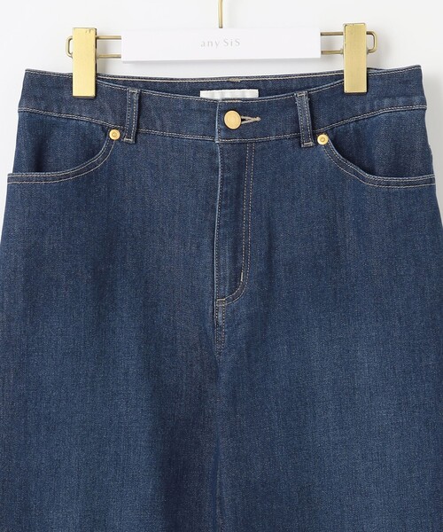 ANY SIS（エニィスィス）の「【洗える】セミワイド デニムパンツ（デニムパンツ・レディース・ダルブルー系/グレー系・1/2/3）」の19枚目の写真