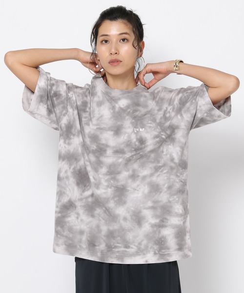 HEREIAM(ヘレイアム)の「【HEREIAM】タイダイBIG TEE(Tシャツ/カットソー・レディース・ライトベージュ/ブラック・FREE)」の2枚目の写真