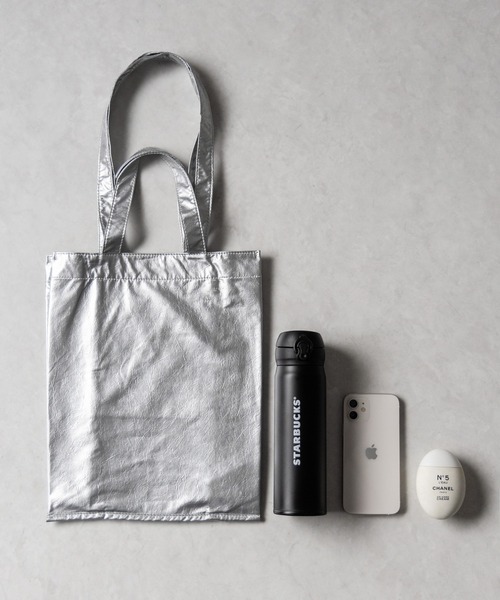 me+em select(ミームセレクト)の「※※【 2color 】ソフトレザースクエアショルダートートバッグ / soft leather square shoulder tote bag(ショルダーバッグ・レディース・ブラック/シルバー・FREE)」の20枚目の写真