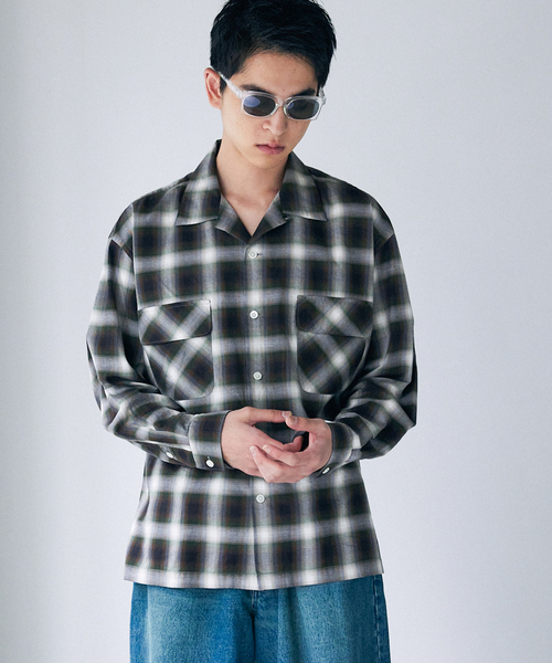 セール】J.S.Homestead / Stead OMBRE OPEN SHIRT（シャツ/ブラウス