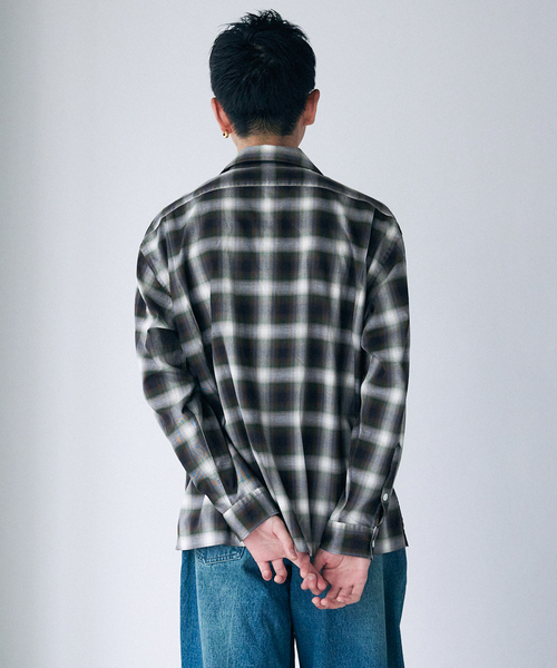 トップス J.S STEAD SD LIGHT WOOL OMBRE SHIRT トップス J.S STEAD SD LIGHT WOOL OMBRE SHIRT J.S.Homestead / Stead