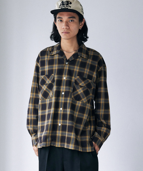 セール】J.S.Homestead / Stead OMBRE OPEN SHIRT（シャツ/ブラウス