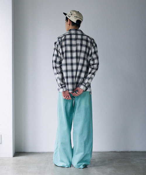 トップス J.S STEAD SD LIGHT WOOL OMBRE SHIRT JOURNAL STANDARD J.S HOMESTEAD（ジャーナルスタンダードホーム