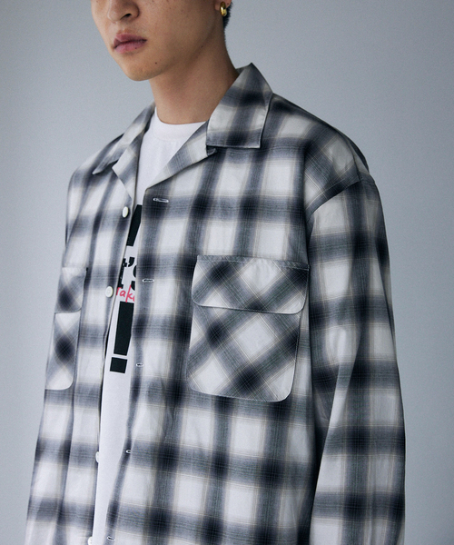 セール】J.S.Homestead / Stead OMBRE OPEN SHIRT（シャツ/ブラウス