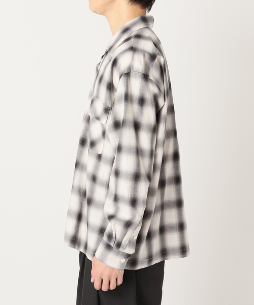 セール】J.S.Homestead / Stead OMBRE OPEN SHIRT（シャツ