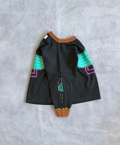 HOGAN RANCH WEAR（ホーガンランチウエア）の「ソデリブビッグロンT（Tシャツ/カットソー・キッズ・ベージュ/チャコール/オフホワイト/アイボリー・90/100/110/120/130/140/150/80）」の13枚目の写真