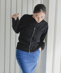 pufe（ピュフェ）の「【pufe】アルパカタッチビスチェスカートセット（ベスト）」