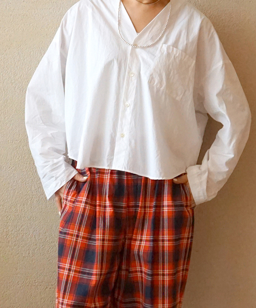 JOURNAL STANDARD LUXE(ジャーナルスタンダード ラックス)の「【JULY】シャツ(シャツ/ブラウス・レディース・ホワイト/サックスブルー・FREE)」の5枚目の写真