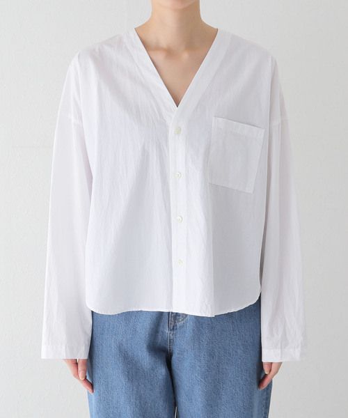 JOURNAL STANDARD LUXE(ジャーナルスタンダード ラックス)の「【JULY】シャツ(シャツ/ブラウス・レディース・ホワイト/サックスブルー・FREE)」の12枚目の写真