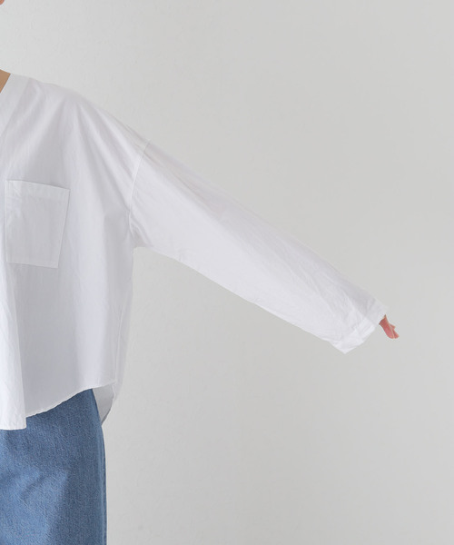JOURNAL STANDARD LUXE(ジャーナルスタンダード ラックス)の「【JULY】シャツ(シャツ/ブラウス・レディース・ホワイト/サックスブルー・FREE)」の17枚目の写真
