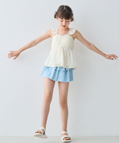 セール】チュールフレアTOPS×スカパン 上下2点セット【キッズ