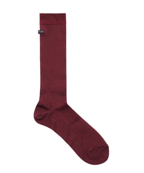 JOHN LAWRENCE SULLIVAN（ジョンローレンスサリバン）の「RIB HI SOCKS（ソックス/靴下・メンズ・ブラック/グレー/ホワイト/ボルドー・ONE SIZE）」の4枚目の写真