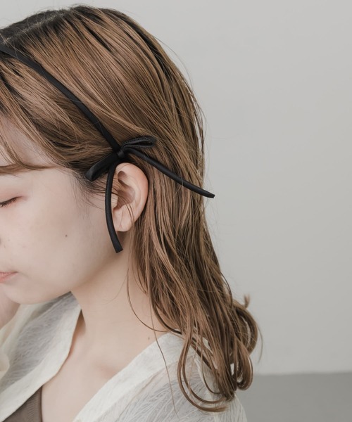 SMELLY（スメリー）の「サイドリボンカチューシャ（カチューシャ・レディース・ブラック・-）」の6枚目の写真