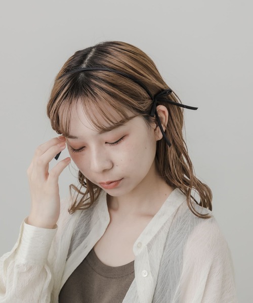 SMELLY（スメリー）の「サイドリボンカチューシャ（カチューシャ・レディース・ブラック・-）」の5枚目の写真