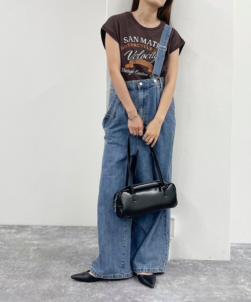 fredy emue(フレディエミュ)の「フレンチスリーブプリントTシャツ(Tシャツ/カットソー・レディース・ブラウン/チャコールグレー/オフホワイト・38)」の20枚目の写真