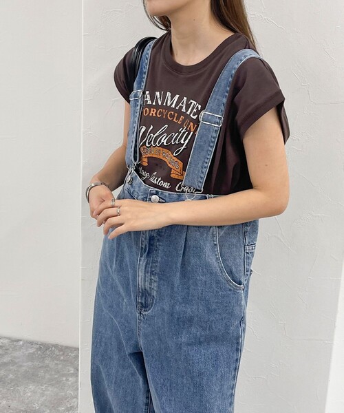 fredy emue(フレディエミュ)の「フレンチスリーブプリントTシャツ(Tシャツ/カットソー・レディース・ブラウン/チャコールグレー/オフホワイト・38)」の14枚目の写真