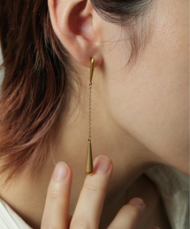 【ORLEAN】しずくモチーフチェーンピアス
