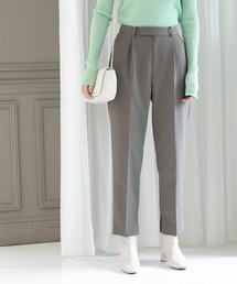 スリットテーパードパンツ／セットアップ対応【洗濯機洗い可】