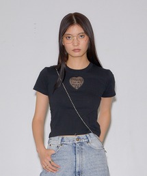 TONDABAYASHI RAN ×HEART CROPPED T-SHIRT / トンダバヤシラン×ハートクロップドTシャツ