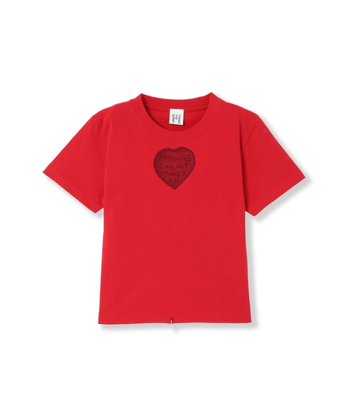 THINGS THAT MATTER（シングス ザット マター）の「TONDABAYASHI RAN ×HEART CROPPED T-SHIRT / トンダバヤシラン×ハートクロップドTシャツ（Tシャツ/カットソー・レディース・ブラック/ホワイト/レッド・FREE）」の18枚目の写真