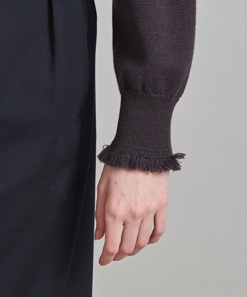 LOEFF（ロエフ）の「＜LOEFF＞フリンジ Vネック ニット（ニット