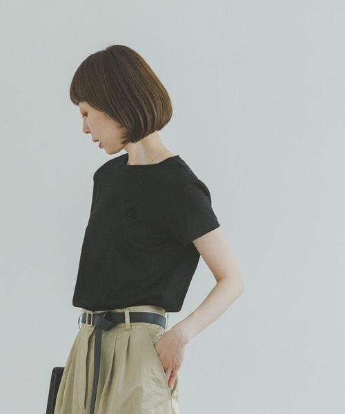 Noble（ノーブル）の「【＆】RITA/リタ フレンチスリーブTEE（Tシャツ/カットソー・レディース・ベージュ/ブラウン/ブラック・FREE）」の2枚目の写真