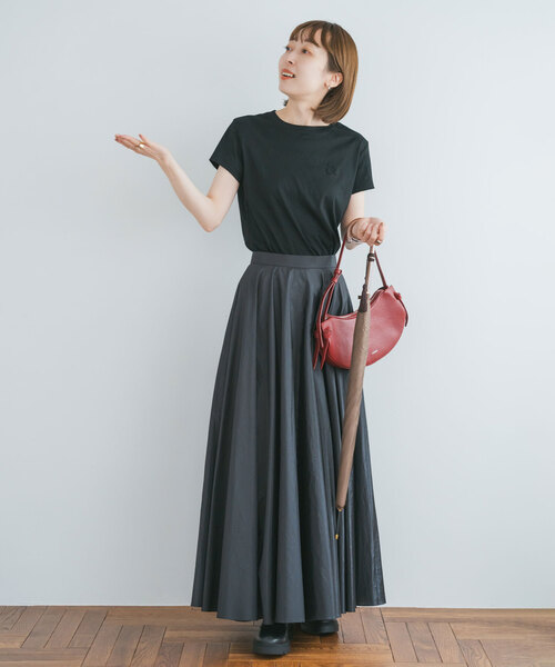 Noble（ノーブル）の「【＆】RITA/リタ フレンチスリーブTEE（Tシャツ/カットソー・レディース・ベージュ/ブラウン/ブラック・FREE）」の9枚目の写真