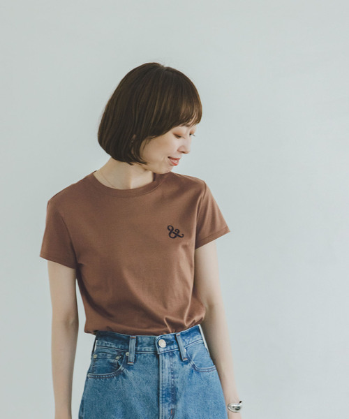 Noble（ノーブル）の「【＆】RITA/リタ フレンチスリーブTEE（Tシャツ/カットソー・レディース・ベージュ/ブラウン/ブラック・FREE）」の12枚目の写真