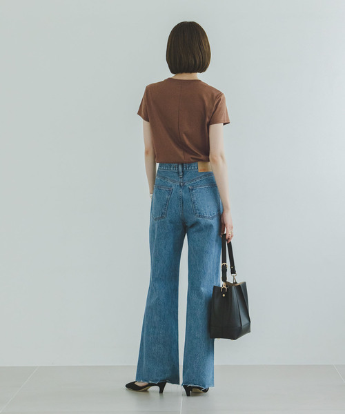 Noble（ノーブル）の「【＆】RITA/リタ フレンチスリーブTEE（Tシャツ/カットソー・レディース・ベージュ/ブラウン/ブラック・FREE）」の14枚目の写真