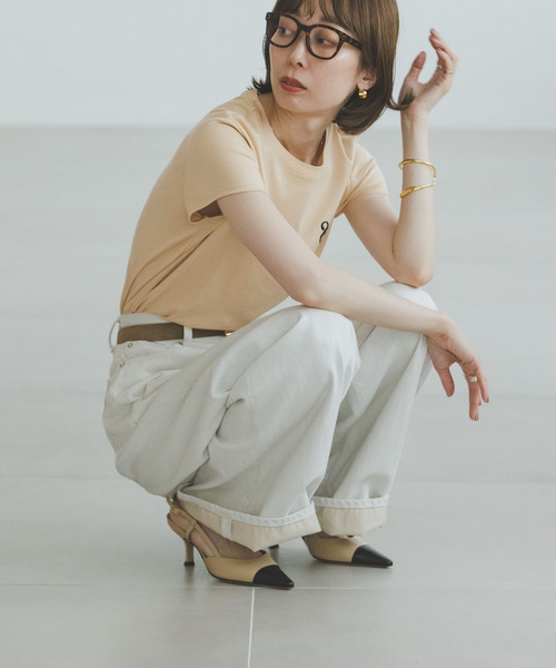 Noble（ノーブル）の「【＆】RITA/リタ フレンチスリーブTEE（Tシャツ/カットソー・レディース・ベージュ/ブラウン/ブラック・FREE）」の16枚目の写真