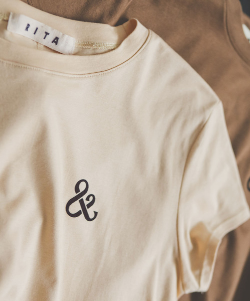 Noble（ノーブル）の「【＆】RITA/リタ フレンチスリーブTEE（Tシャツ/カットソー・レディース・ベージュ/ブラウン/ブラック・FREE）」の17枚目の写真