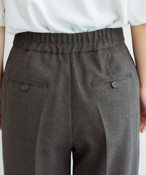 ROPE' PICNIC(ロペピクニック)の「低身長・小柄さん向け/ウールライクサージワイドパンツ/セットアップ対応(その他パンツ・レディース・ブラック/ブラウン/ネイビー・36/38)」の21枚目の写真