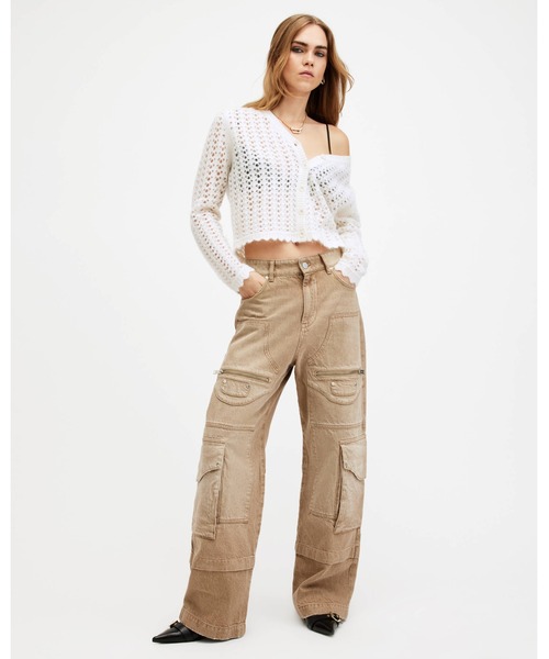 VIVIAN OPEN STITCH V-NECK CARDIGAN | VIVIAN オープン ステッチ Vネック カーディガン（カーディガン/ボレロ）｜ALLSAINTS（オールセインツ）