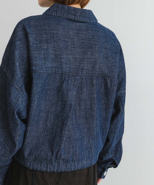 F by ROSSO（エフバイロッソ）の「F by ROSSO　デニムショートジャケット（デニムジャケット・レディース・インディゴブルー・FREE）」の14枚目の写真