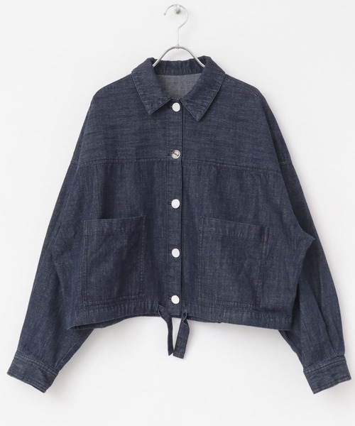 F by ROSSO（エフバイロッソ）の「F by ROSSO　デニムショートジャケット（デニムジャケット・レディース・インディゴブルー・FREE）」の15枚目の写真