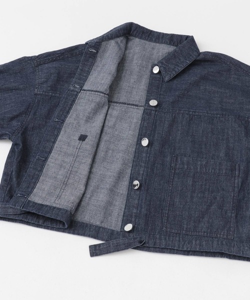 F by ROSSO（エフバイロッソ）の「F by ROSSO　デニムショートジャケット（デニムジャケット・レディース・インディゴブルー・FREE）」の16枚目の写真