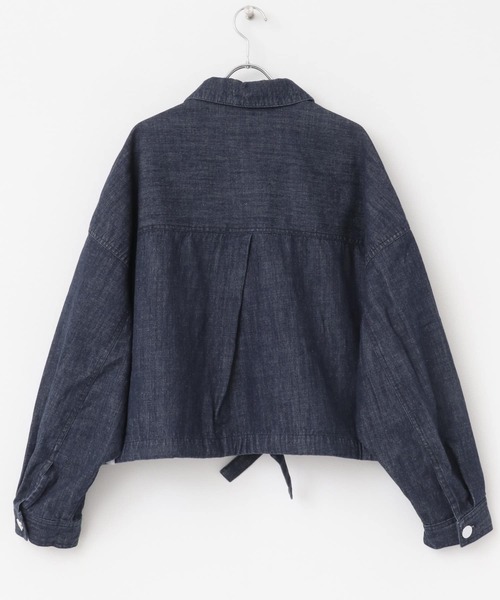 F by ROSSO（エフバイロッソ）の「F by ROSSO　デニムショートジャケット（デニムジャケット・レディース・インディゴブルー・FREE）」の18枚目の写真