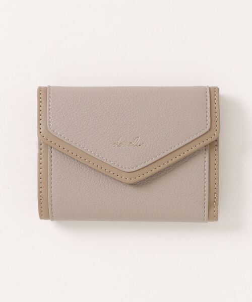 dazzlin（ダズリン）の「dazzlin/ダズリン　シュリンク×スムース　切り替え　二つ折りウォレット（財布・レディース・ベージュ系その他/ブルーグレー/ブラック/アイボリー・FREE）」の15枚目の写真